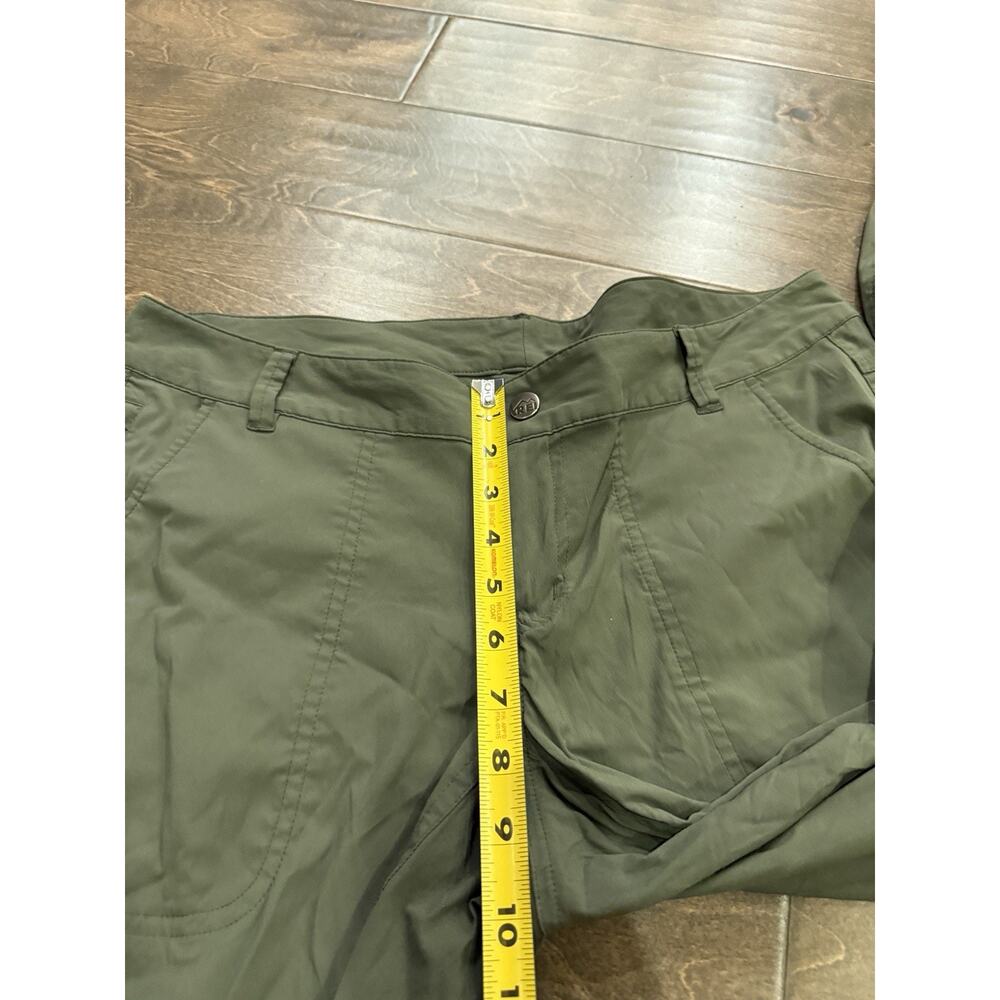 REI Womens Green Nylon Blend Hiking Stretch Pants Size 12 Petite *Flaws* - Picture 7 of 9